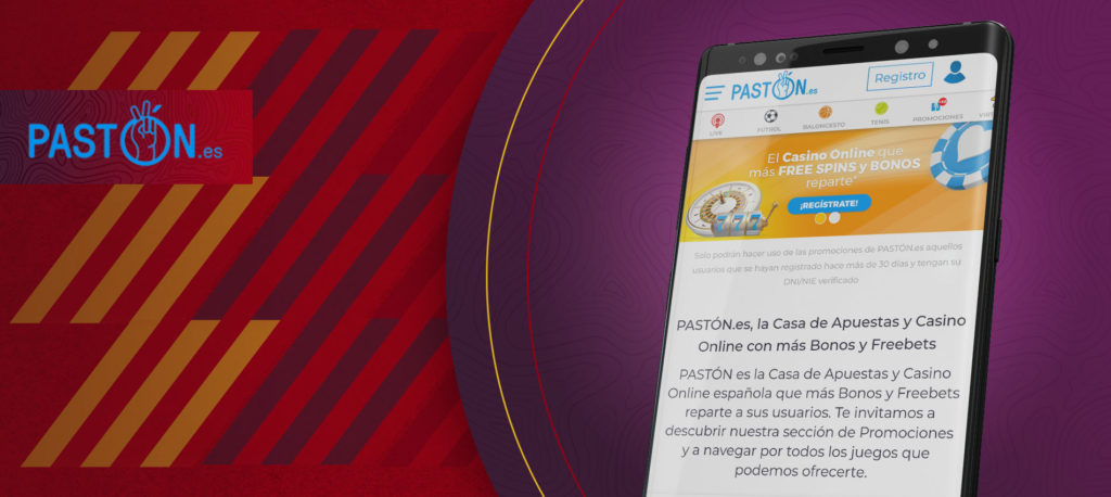 Versión en español de la aplicación Paston.